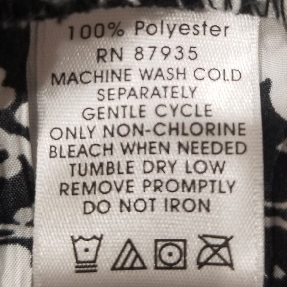 Ladies' Susan Graver Black and White Tiered Crinkle Skirt, Size L, EUC - Picture 7 of 9